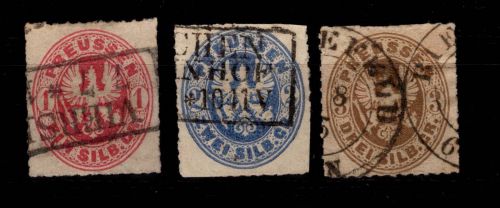 Preußen 16-18 gestempelt