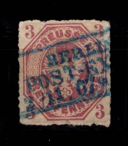 Preußen 19 gestempelt Mängel #DCW87