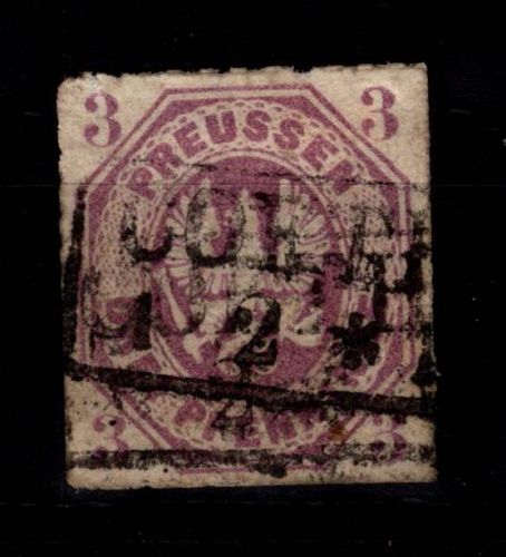 Preußen 19 gestempelt Mängel #DCW88