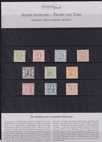 Thurn und Taxis 45-54 postfrisch #DDC08