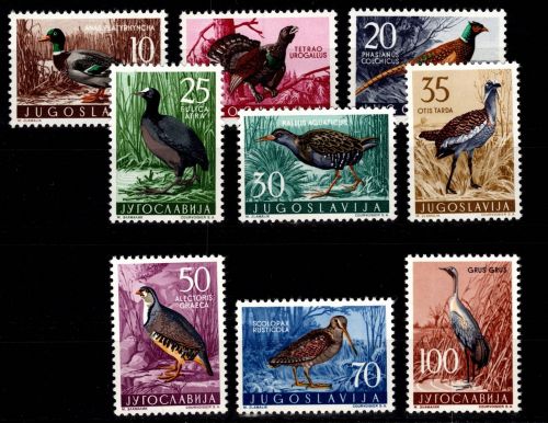 Jugoslawien 842-850 postfrisch Motiv Vögel #DCY28