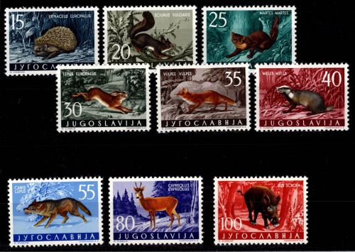 Jugoslawien 917-925 postfrisch Motiv Wildtiere #DCY48