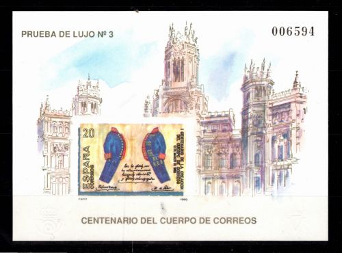 Spanien 2879 postfrisch als sonderblock, Motiv Vögel #DCY55