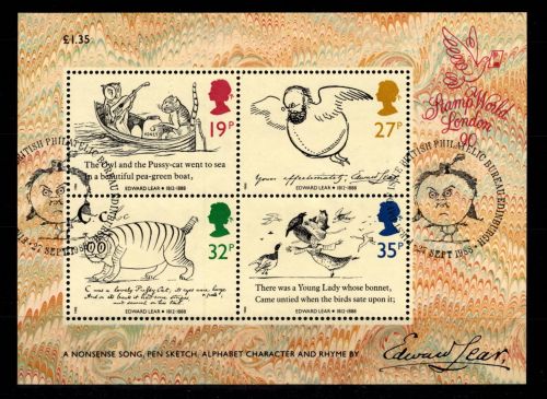 Großbritannien Block 4 gestempelt Stamp World London 1990 #DCY82