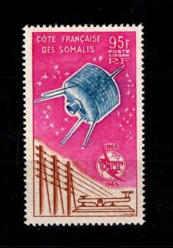 Französische Somaliaküste 493-501 postfrisch Motiv Fernmeldeunion #DCZ25