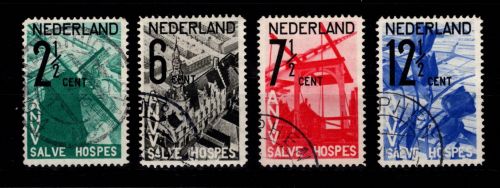 Niederlande 249-252 gestempelt Motiv Kunst #DCZ33