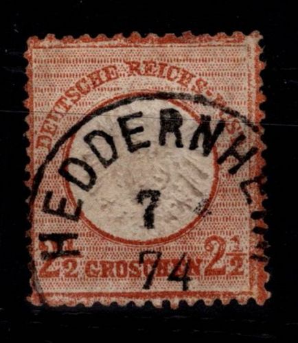 Deutsches Reich 21 a gestempelt Mängel #DDD14