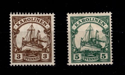 Deutsche Kolonien Karolinen 21, A 21 mit Falz 21 postfrisch #DDN93