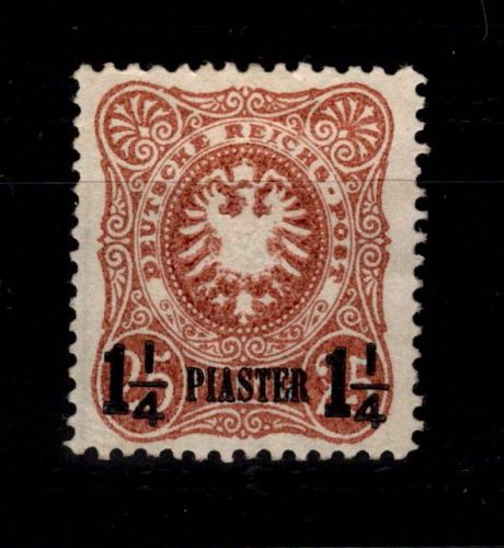 Deutsche Auslandspostämter Türkei 4 mit Falz #DDO00