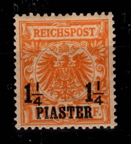 Deutsche Auslandspostämter Türkei 9 mit Falz #DDO03