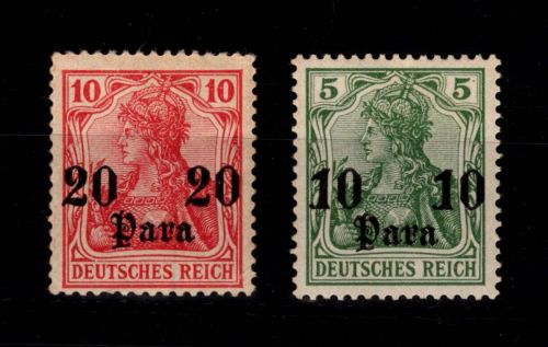 Deutsche Auslandspostämter Türkei 24-25 mit Falz #DDO13