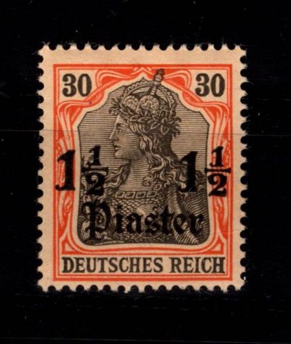 Deutsche Auslandspostämter Türkei 28 mit Falz #DDO14