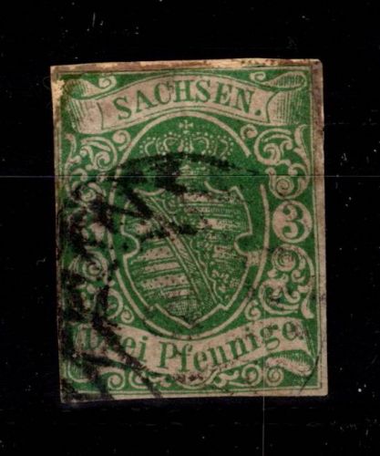 Sachsen 2 gestempelt Mängel repariert #DDO39
