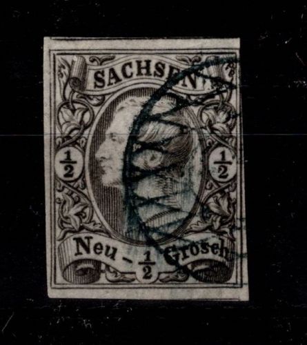 Sachsen 8 gestempelt leichte Mängel, berührt #DDO41
