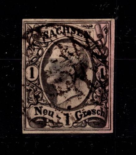 Sachsen 9 gestempelt