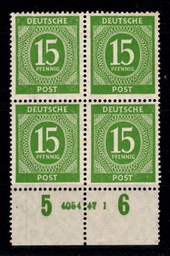 Kontrollrat I 922 HAN postfrisch H 4054.47 2, etwas fleckig #DDQ72