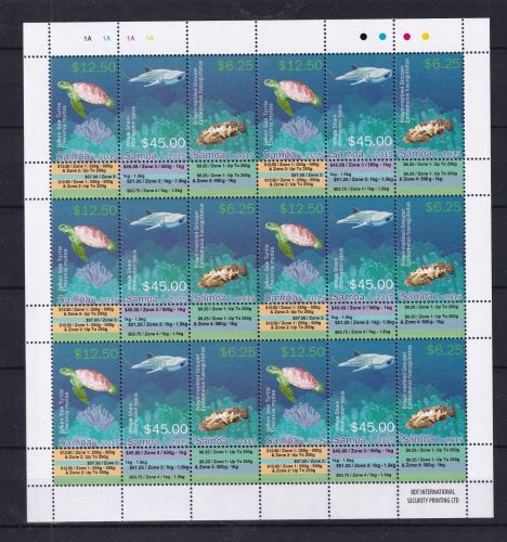 Samoa 1230-1232 KB postfrisch Kleinbogen, Motiv Fische #DDQ99