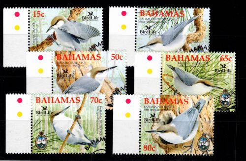 Bahamas 1239-1244 gestempelt Motiv Vögel #DCC28