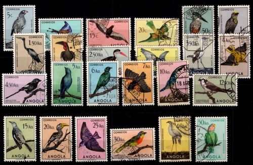 Angola 339-362 gestempelt Motiv Vögel #DCC29