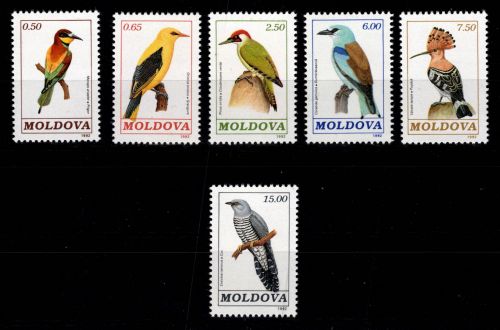 Moldawien 56-62 postfrisch Motiv Vögel #DCC35
