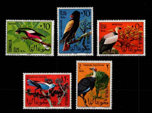 Somalia 84-88 postfrisch Motiv Vögel #DCC41
