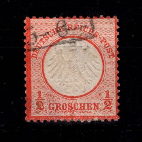 Deutsches Reich 3 gestempelt leichte Mängel, ein Zahn verkürzt #DDH73
