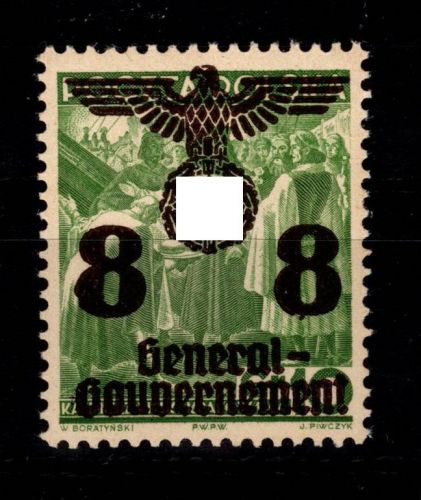 Generalgouvernement 20 I postfrisch Plattenfehler I #DDI39
