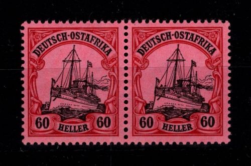 Deutsche Kolonien Ostafrika 37 postfrisch als waagerechtes Paar #DDI43