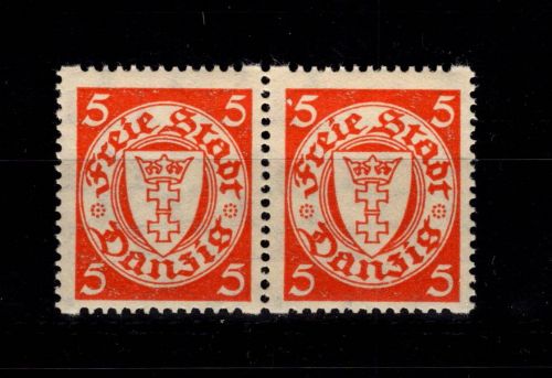 Danzig 193 Dy postfrisch als waagerechtes Paar aus Bogen #DDI52