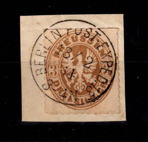 Preußen 18 gestempelt Berlin Post Expe 13, Vollstempel #DDI84