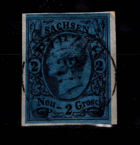 Sachsen 10 gestempelt auf Briefstück #DDI90