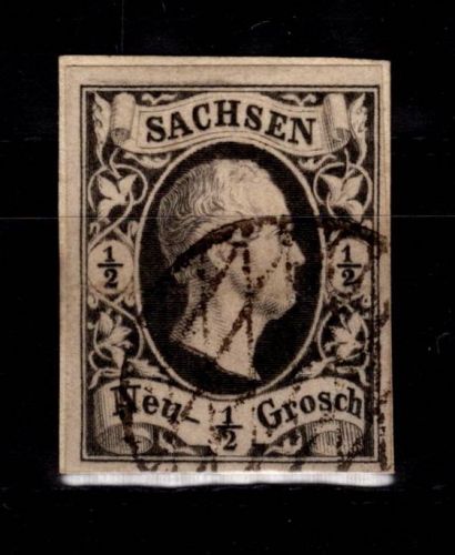 Sachsen 3 gestempelt