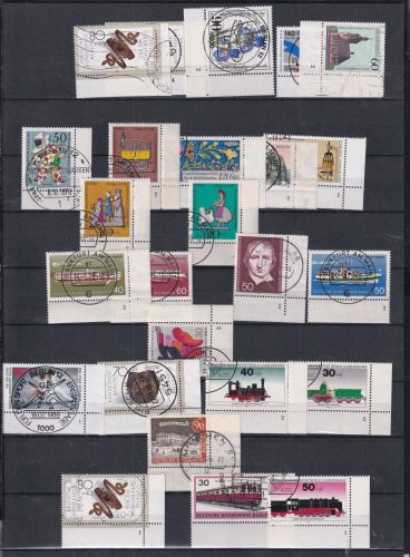 BRD Bund und Berlin Lot Formnummern gestempelt 25 Stück #DDJ13