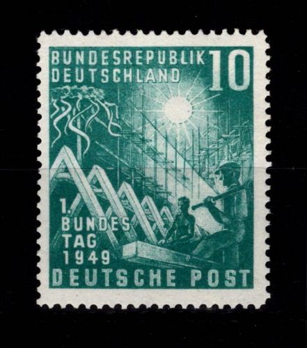 BRD Bund 111 V postfrisch Plattenfehler V #DDJ20