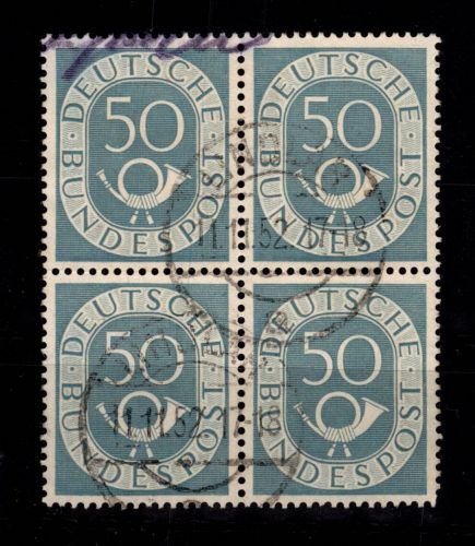 BRD Bund 131 gestempelt als 4er Block #DDJ23