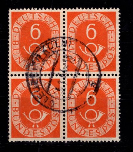 BRD Bund 126 gestempelt als 4er Block #DDJ25