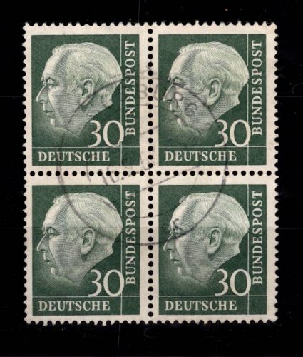 BRD Bund 259 gestempelt als 4er Block #DDJ26