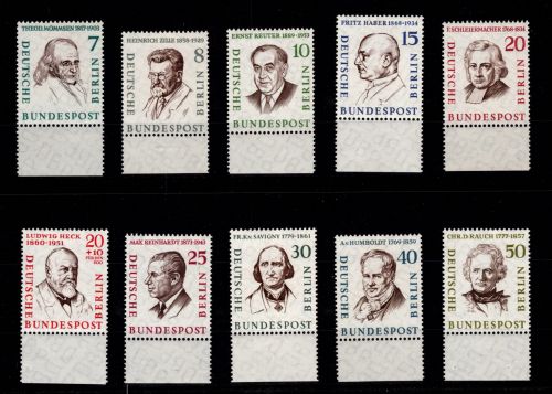 Berlin 163-172 postfrisch vom Unterrand #DDJ58