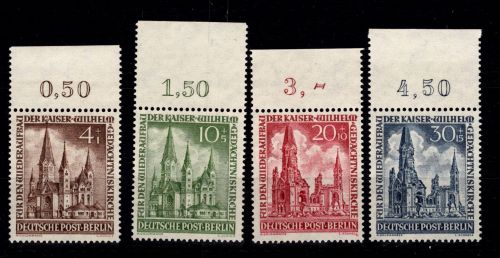 Berlin 106-109 Oberrand postfrisch ungefaltet #DDS56