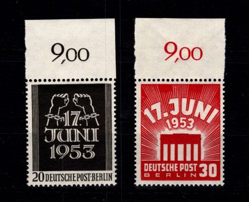 Berlin 101-105 Oberrand postfrisch Höchstwert geprüft Schlegel BPP #DDS57