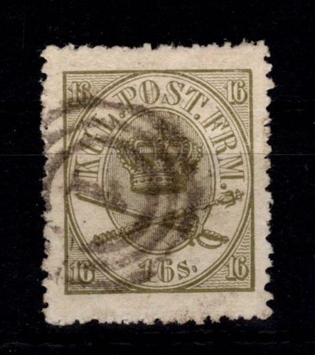 Dänemark 15 A gestempelt NS 1 #DDS89