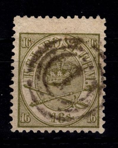 Dänemark 15 B gestempelt NS 1 #DDS93