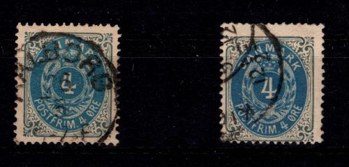 Dänemark 23 I Y A a+b gestempelt #DDT06