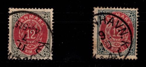 Dänemark 26 I Y A a+b gestempelt #DDT09