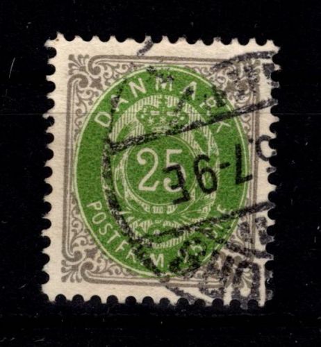 Dänemark 29 II Z B gestempelt #DDT29