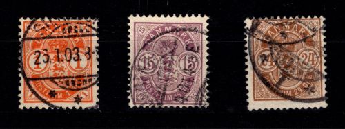 Dänemark 37-39 gestempelt #DDT36