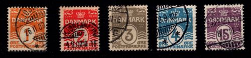 Dänemark 42 A - 46 A gestempelt #DDT39