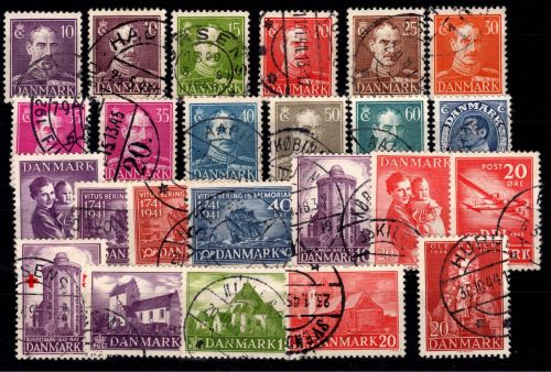 Dänemark Jahrgang 1941-1944 gestempelt #DDT87
