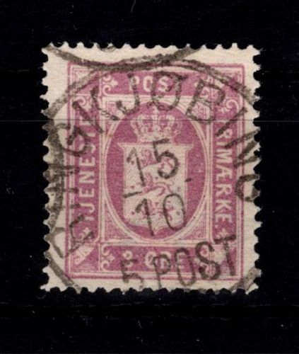 Dänemark Dienstmarken 4 Y A gestempelt #DDT92