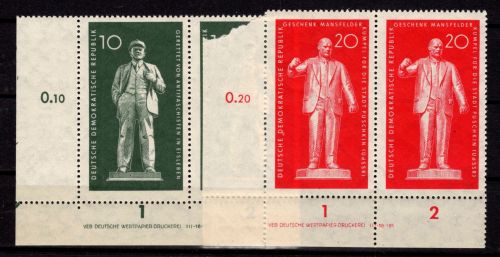 DDR 772-773 postfrisch Druckvermerk #DDU26